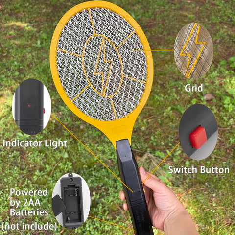 TRIDOK 3000V zapper with protective mesh for safe use