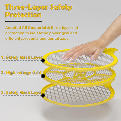 TRIDOK handheld zapper racket being used during an outdoor activity