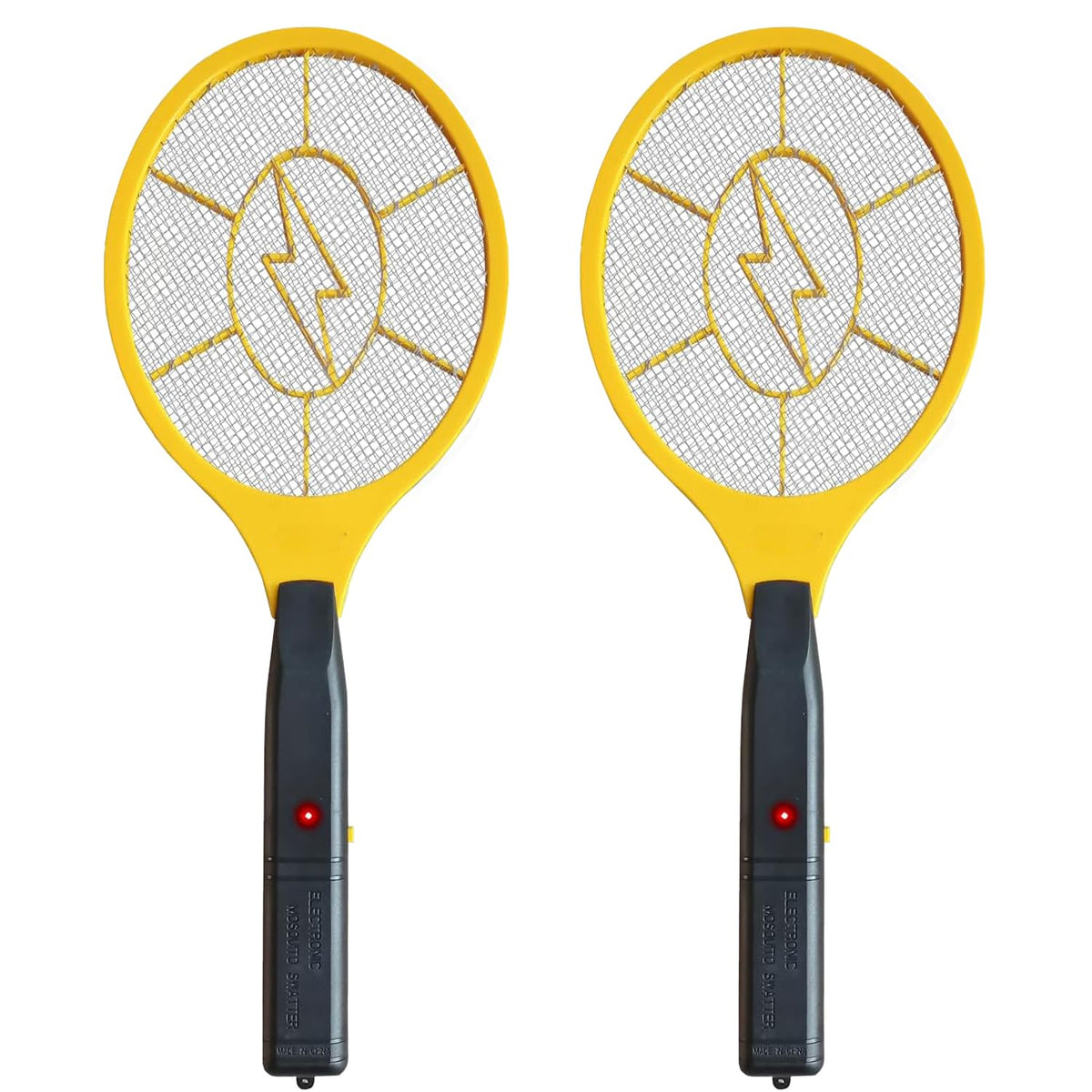 TRIDOK two-pack electric fly swatter ready for outdoor insect control