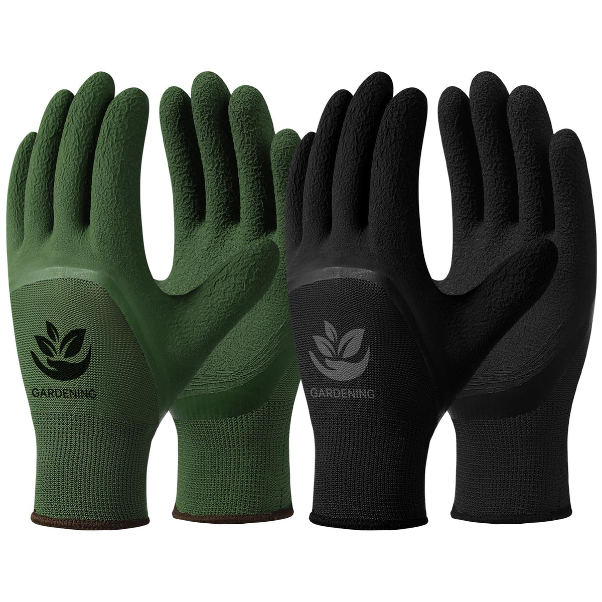 Trifabricy garden gloves six-pairs pack for versatile gardening tasks.