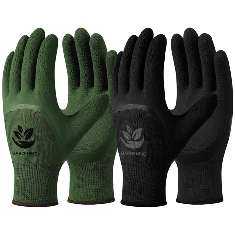 Trifabricy garden gloves six-pairs pack for versatile gardening tasks.