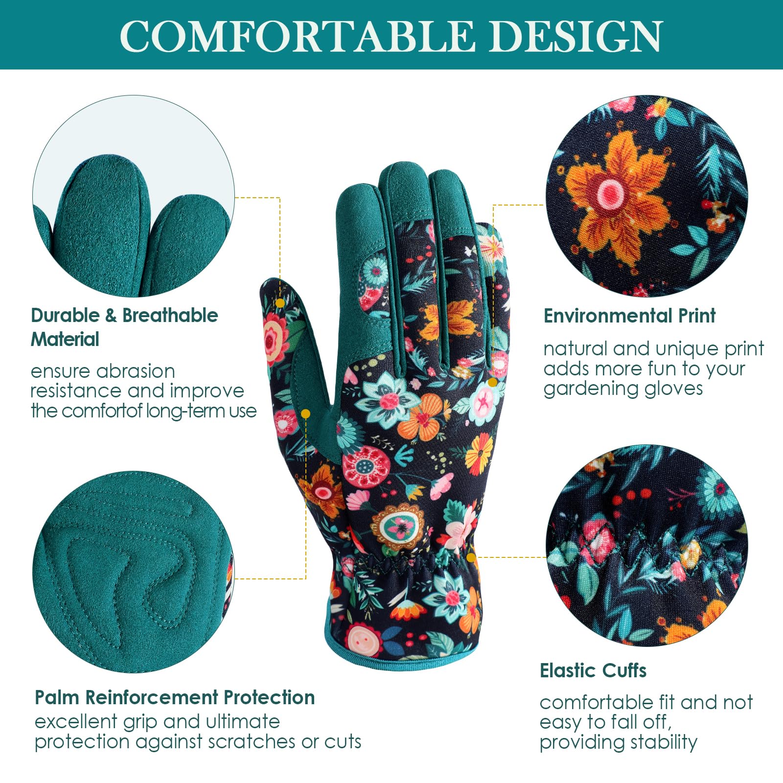 Trifabricy Garden Gloves in action during digging with durable hand protection.