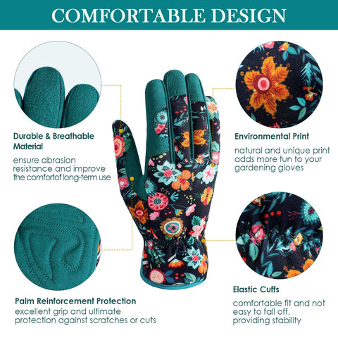 Trifabricy Garden Gloves in action during digging with durable hand protection.