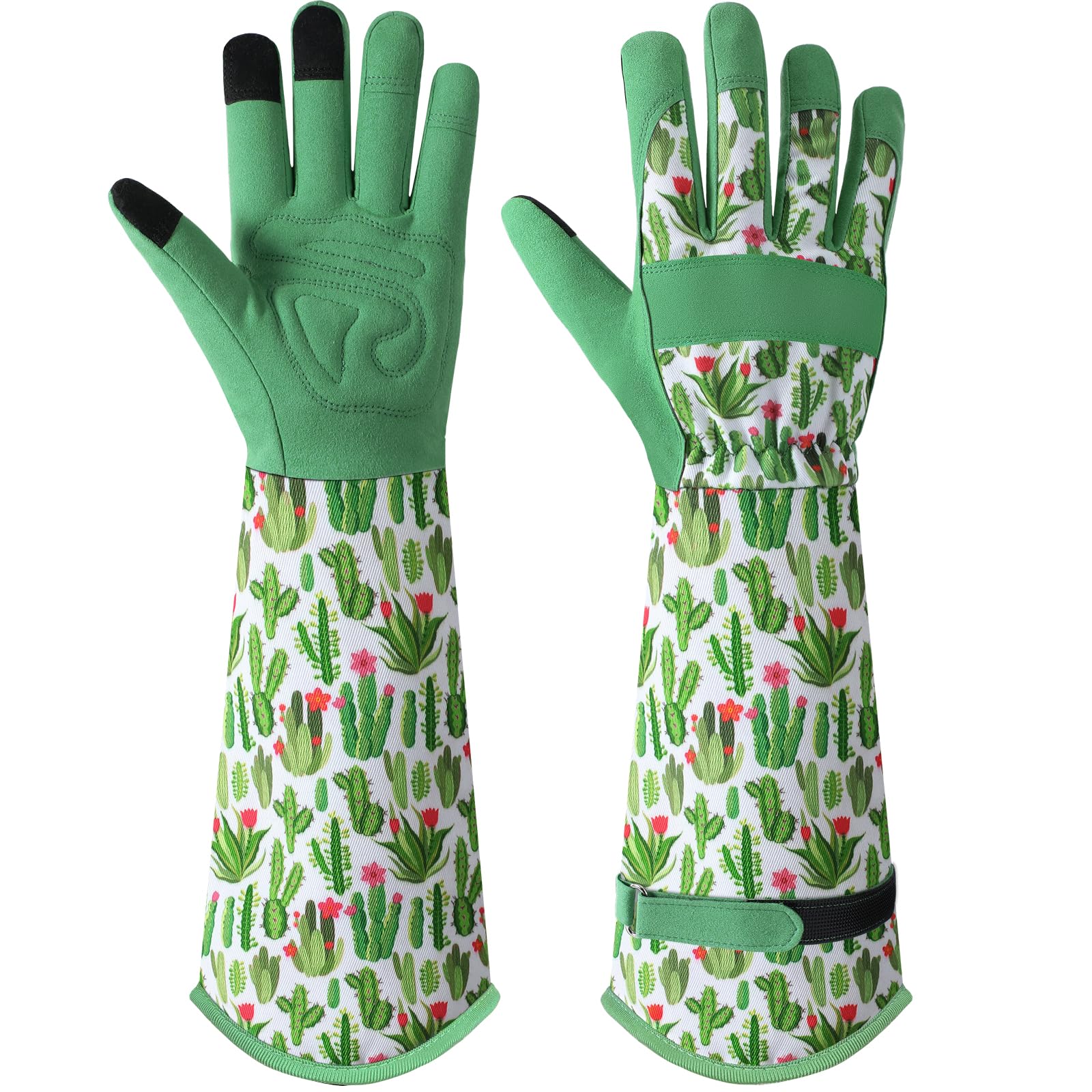 Trifabricy women's gardening gloves with floral design for stylish comfort while gardening