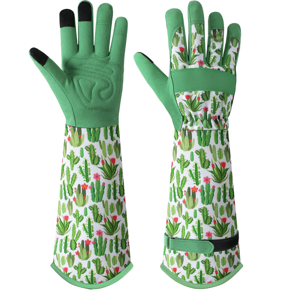 Trifabricy women's gardening gloves with floral design for stylish comfort while gardening