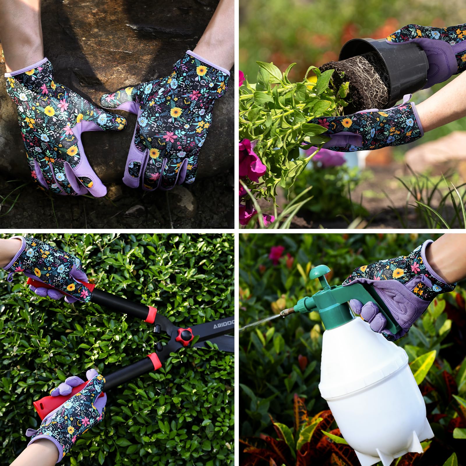 Trifabricy gift-ready gardening gloves make a thoughtful present for gardeners.