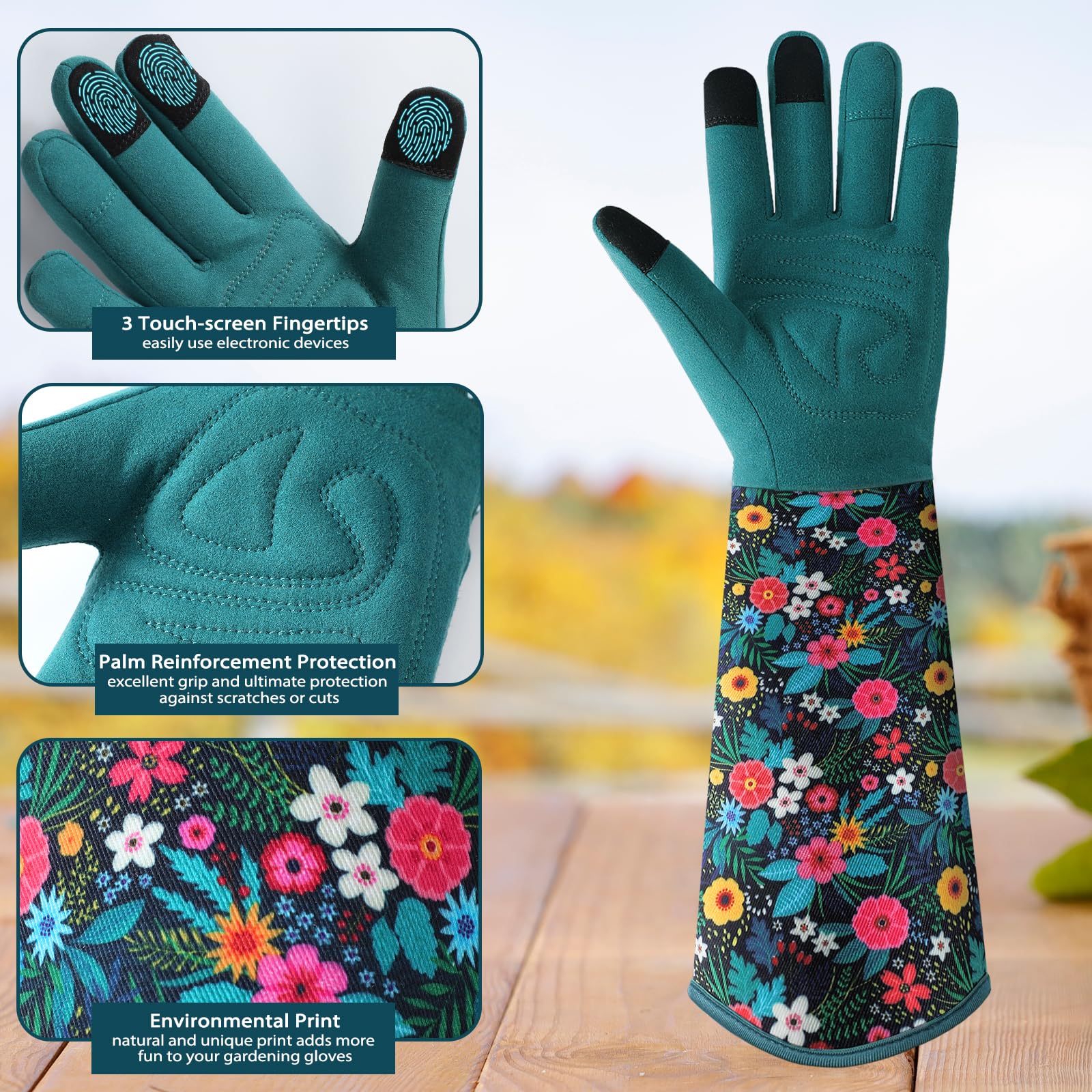 Trifabricy gloves feature grip and a durable palm for steady tool handling.