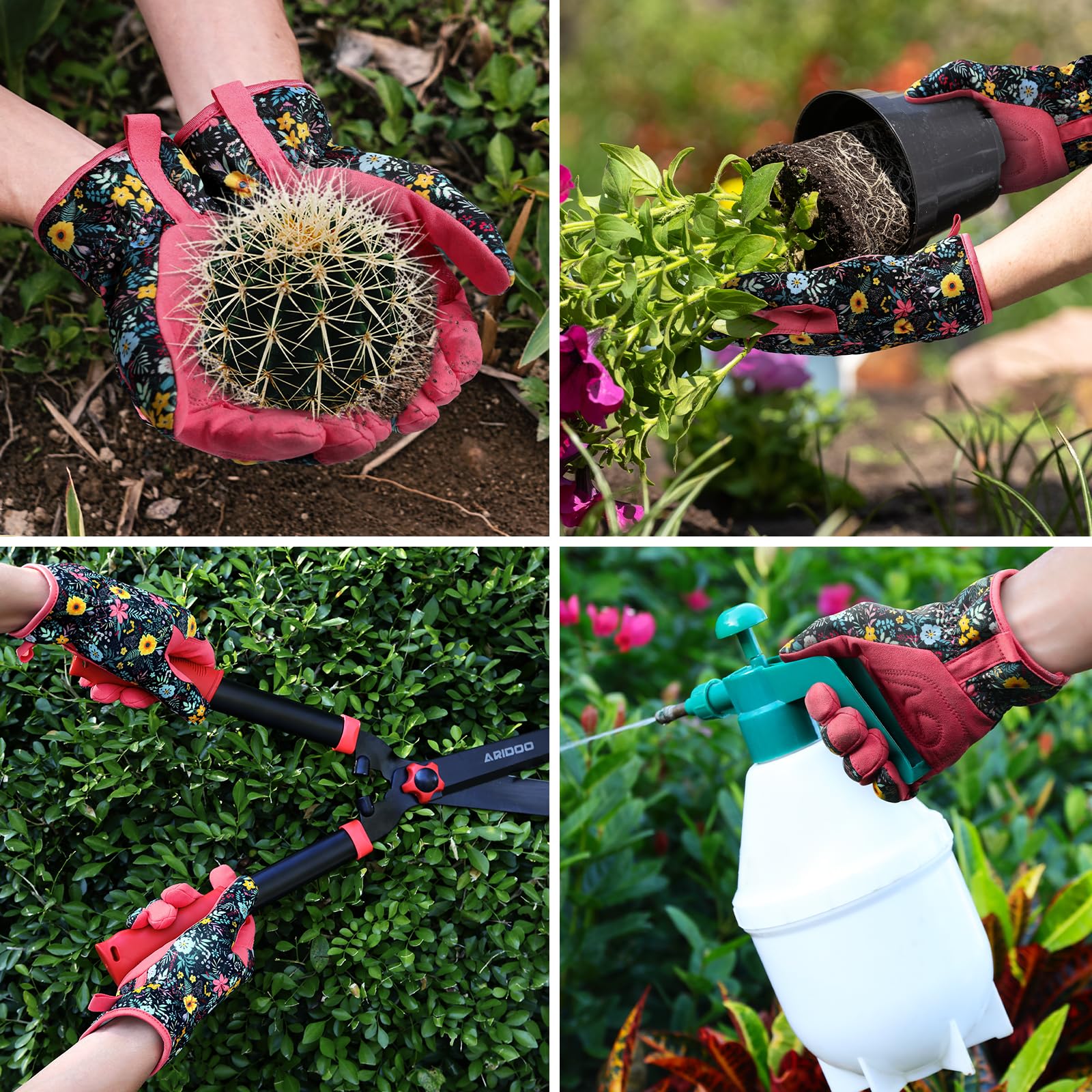 Trifabricy multi-purpose gloves handle weeding, pruning, and DIY projects.