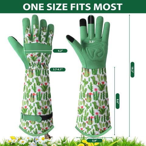 Trifabricy thorn-protection gloves guard fingers against sharp thorns while pruning