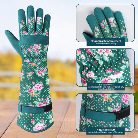 Trifabricy gardening gloves women floral design add style while protecting hands.