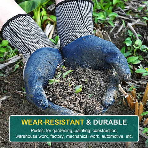 Trifabricy breathable knit structure gloves ready for outdoor tasks