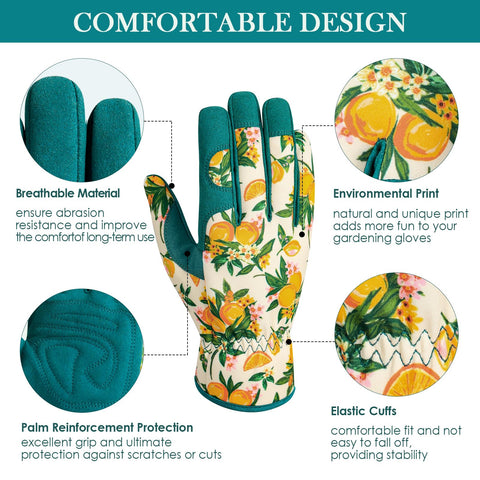 Trifabricy thorn-proof gloves protect hands from sharp stems and thorns.