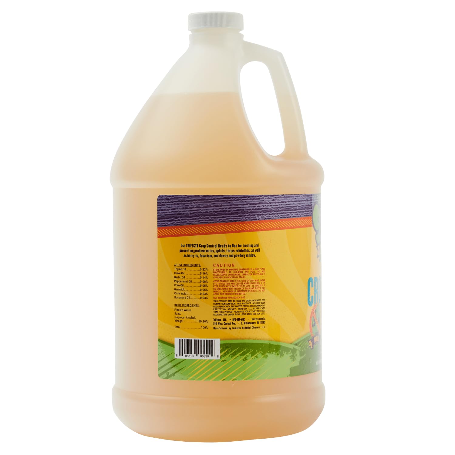 Trifecta Crop Control fast-drying formula leaves no residue on foliage.
