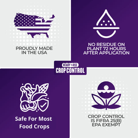 Trifecta Crop Control used in outdoor garden for pest protection.