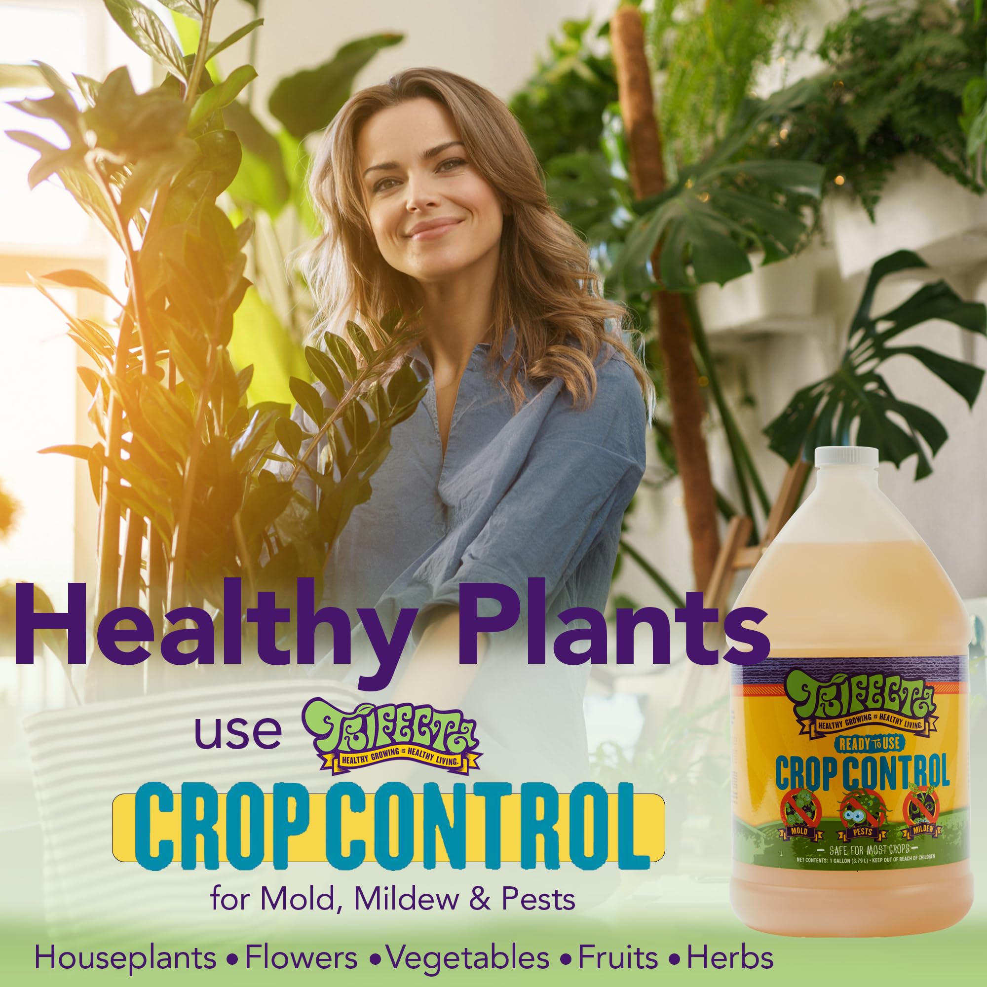 Trifecta Crop Control eliminates whiteflies while preserving beneficial insects.