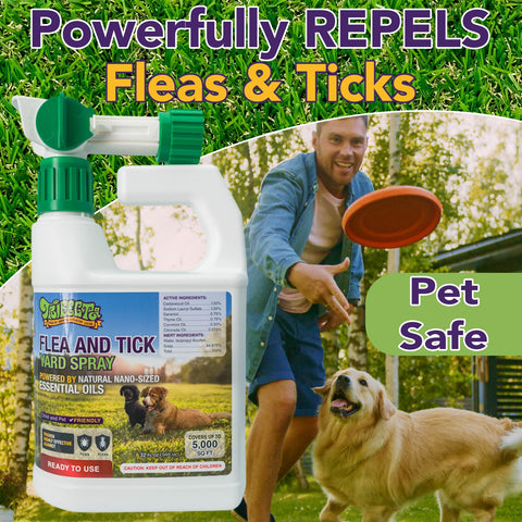 Trifecta family-safe yard spray helps keep play areas pest-free.
