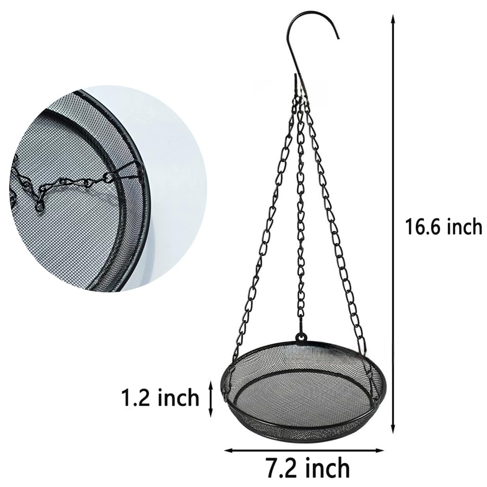 Triflice outdoor hanging setup for scenic backyard bird watching