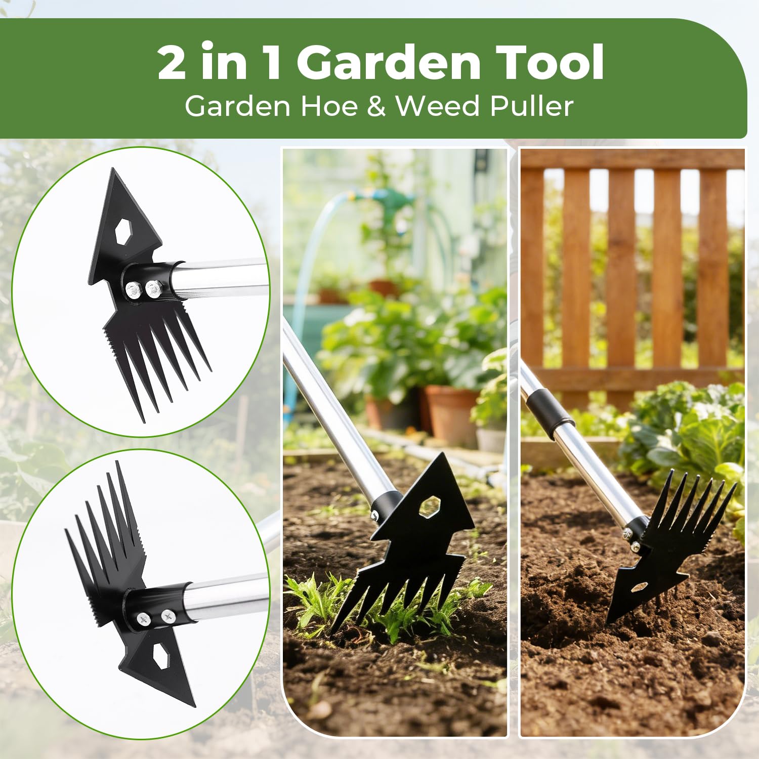 TrigenTeels dual-head-garden-hoe offering versatile weeding and soil shaping.