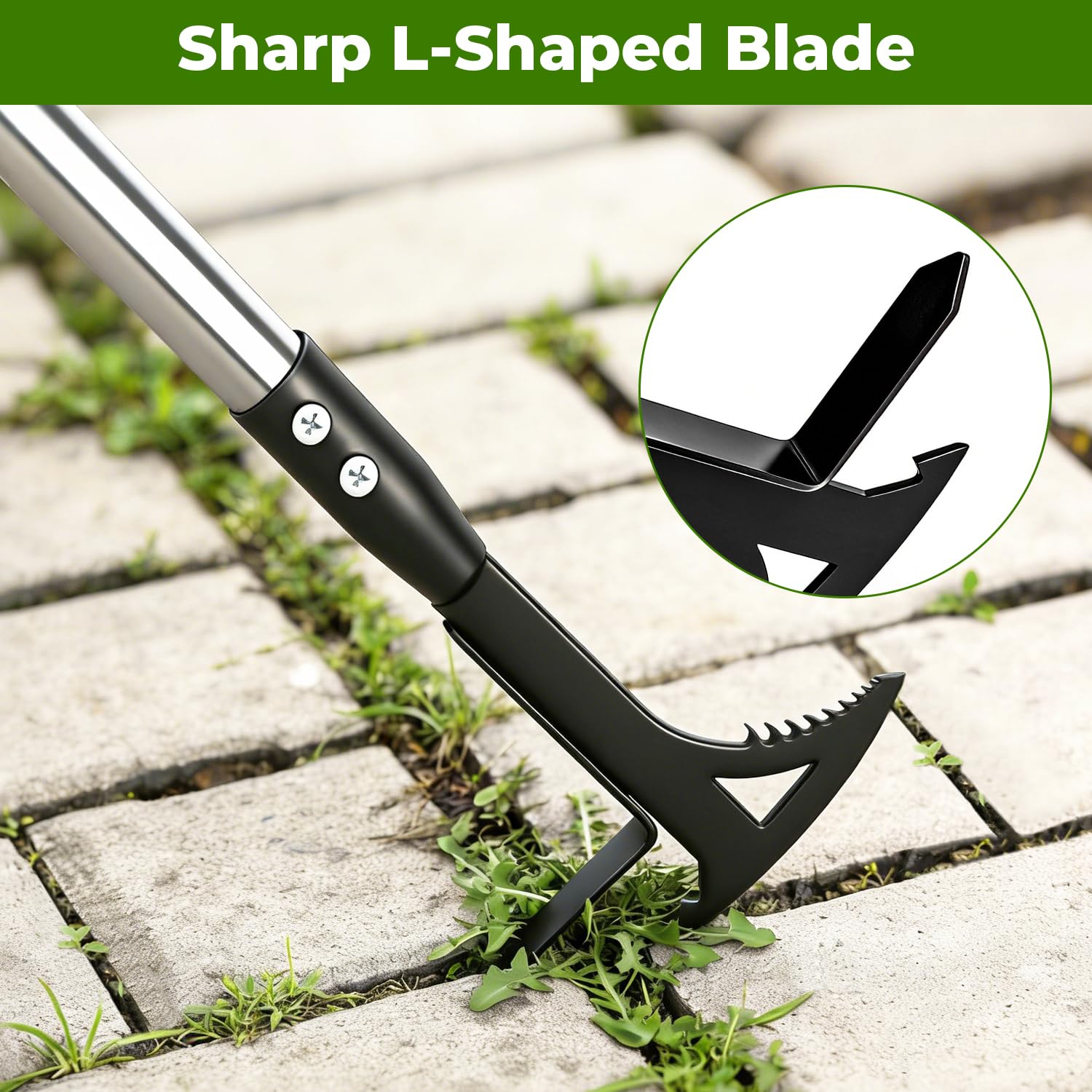 TrigenTeels ergonomic handle and balance reducing hand fatigue during weeding tasks.