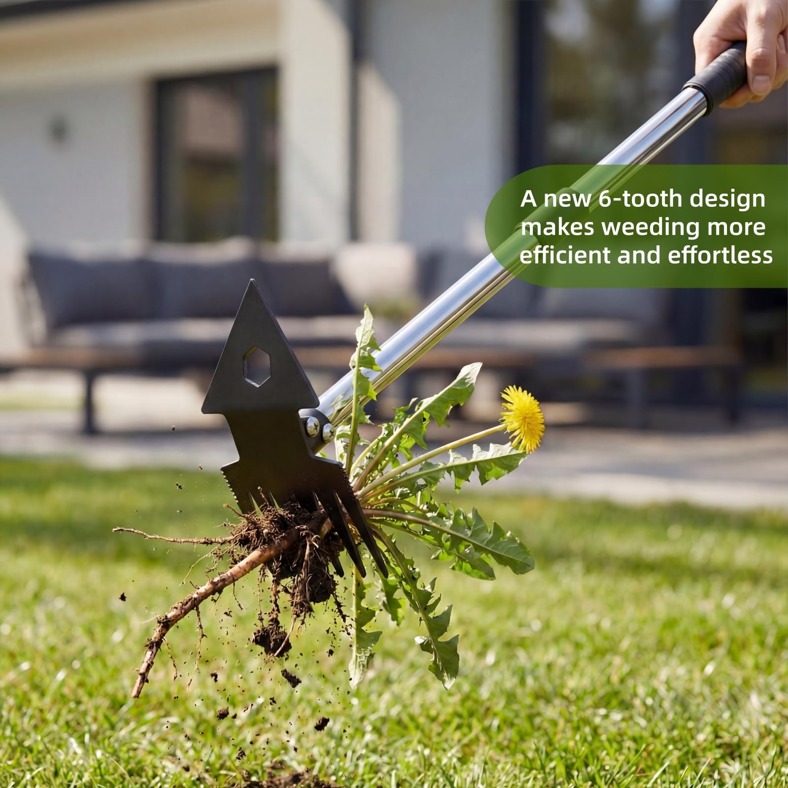 TrigenTeels manganese-steel-heads deliver strong, durable weed removal performance.