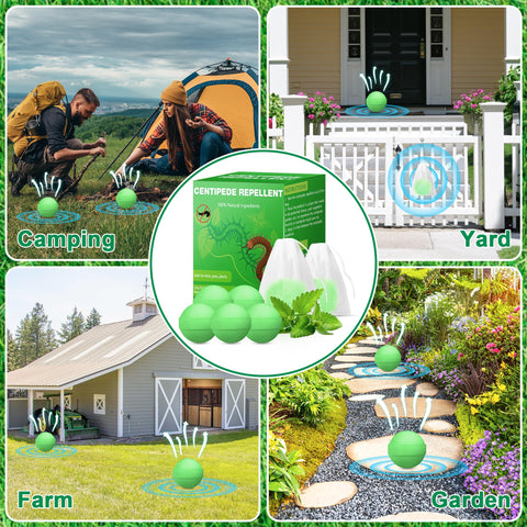 Trihood Centipede Away protection-areas: safe to use in kitchens, closets, garages, and gardens