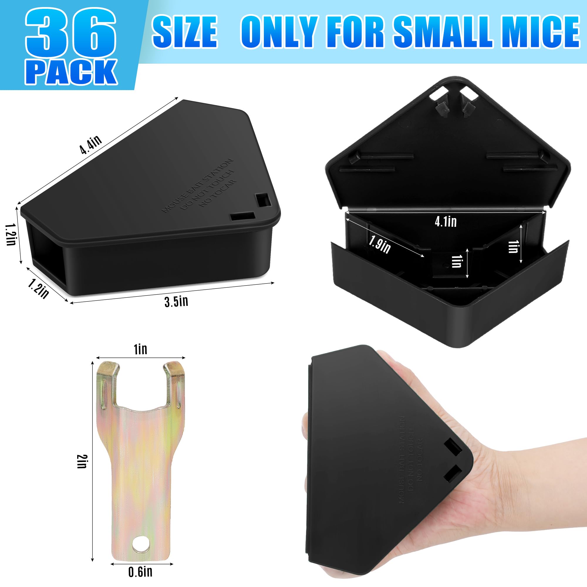 Trihood bait station with lockable keys ensures safe refill.