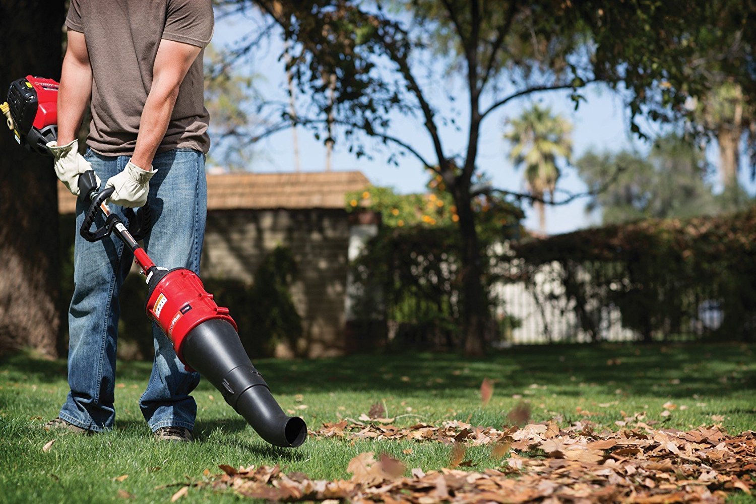 CB720 attaches to attachment-capable trimmers for versatile yard cleanup.