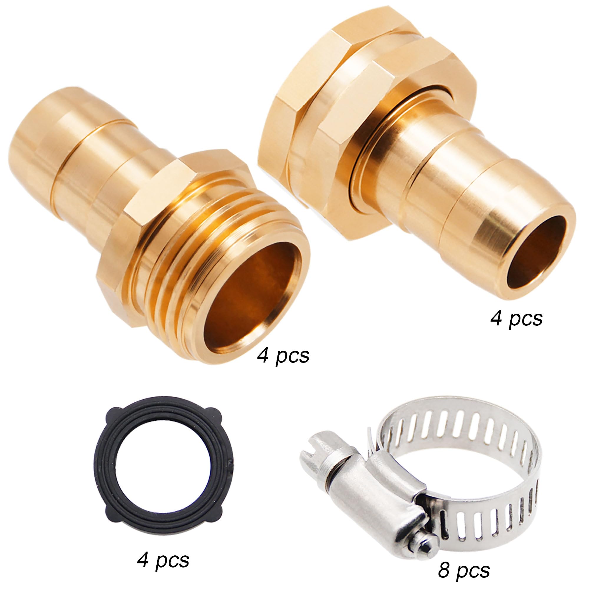 Triumpeek stainless steel hose clamps secure leak-free connections.