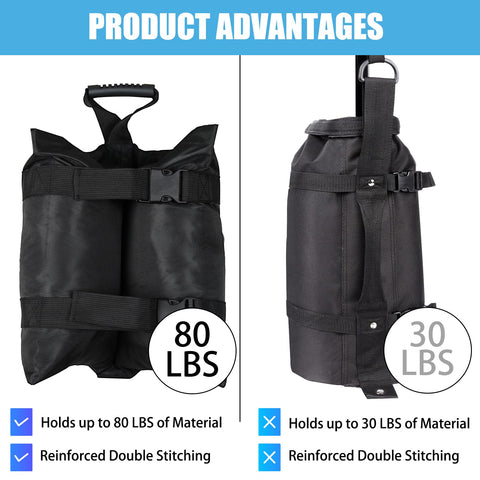 TRINKA easy-fill Velcro pocket design enables quick ballast loading.