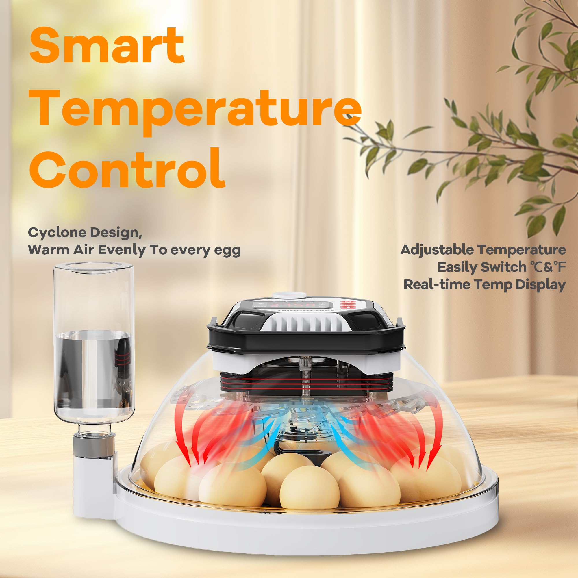 TRIOCOTTAGE incubator-safe-operation features a stable heater and alerts for deviations.