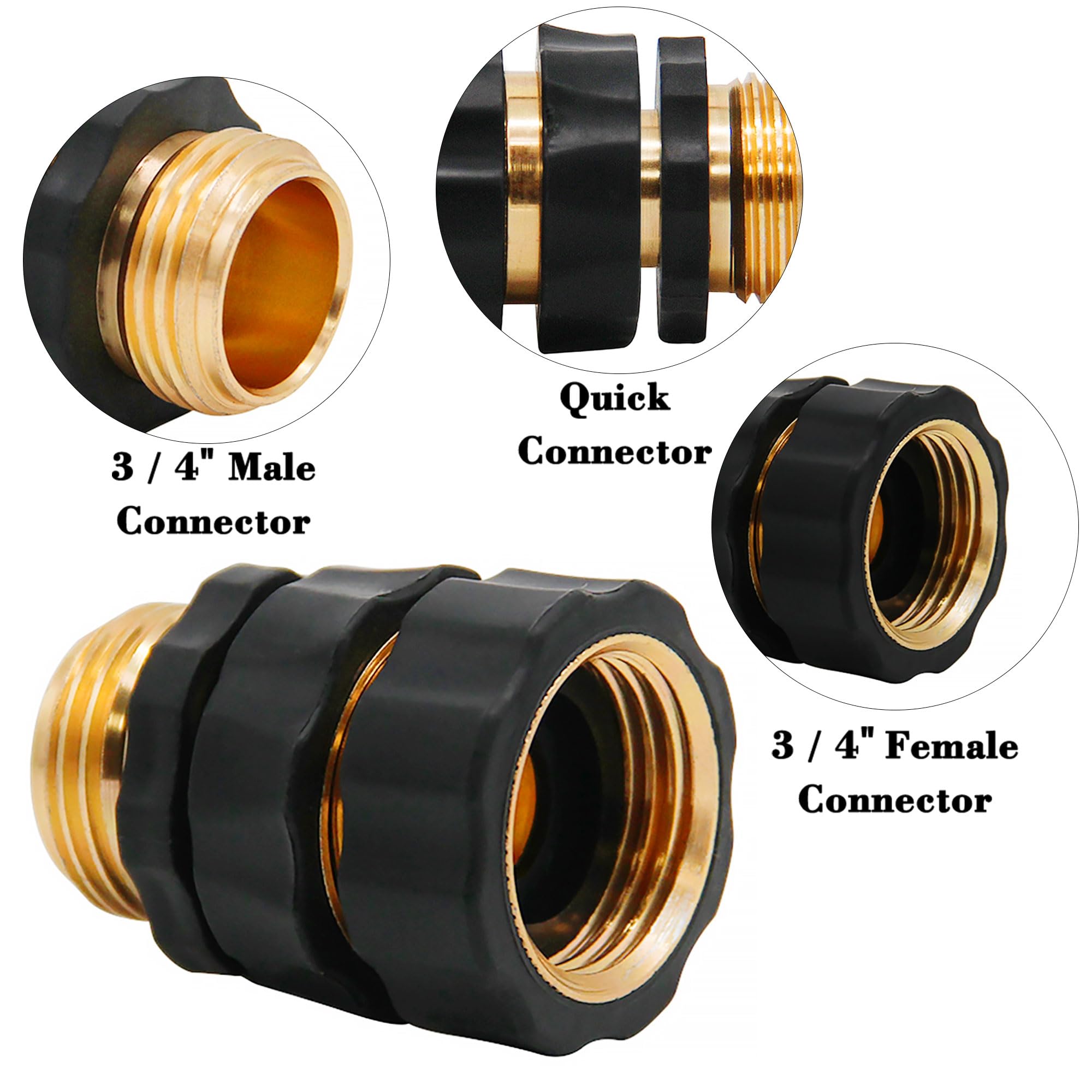 Triumpeek 12-pack garden hose connectors for versatile, quick-release setups.