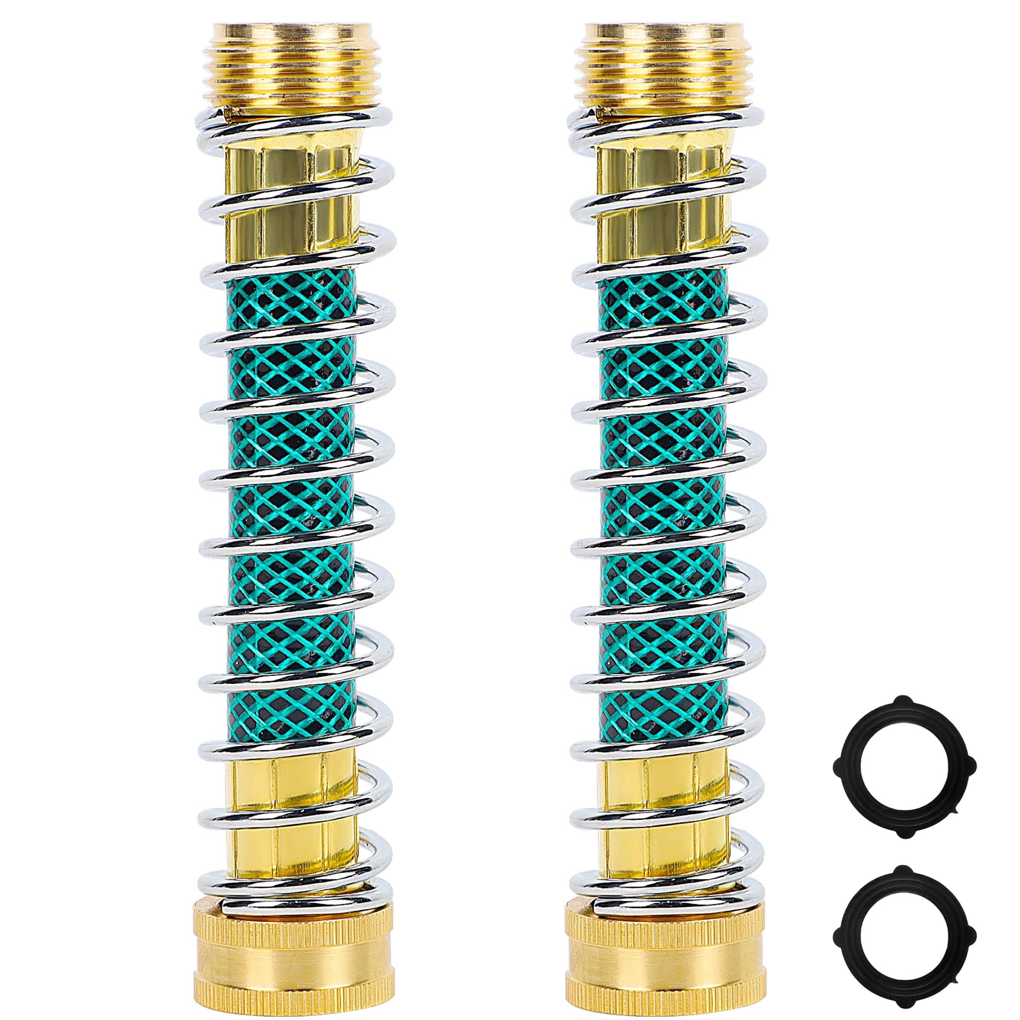 Triumpeek 2-pack garden hose extension adapters, 57-inch length for quick extensions.