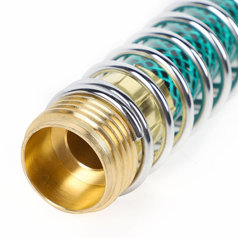 Triumpeek coil spring hose protector guards hoses from kinks.