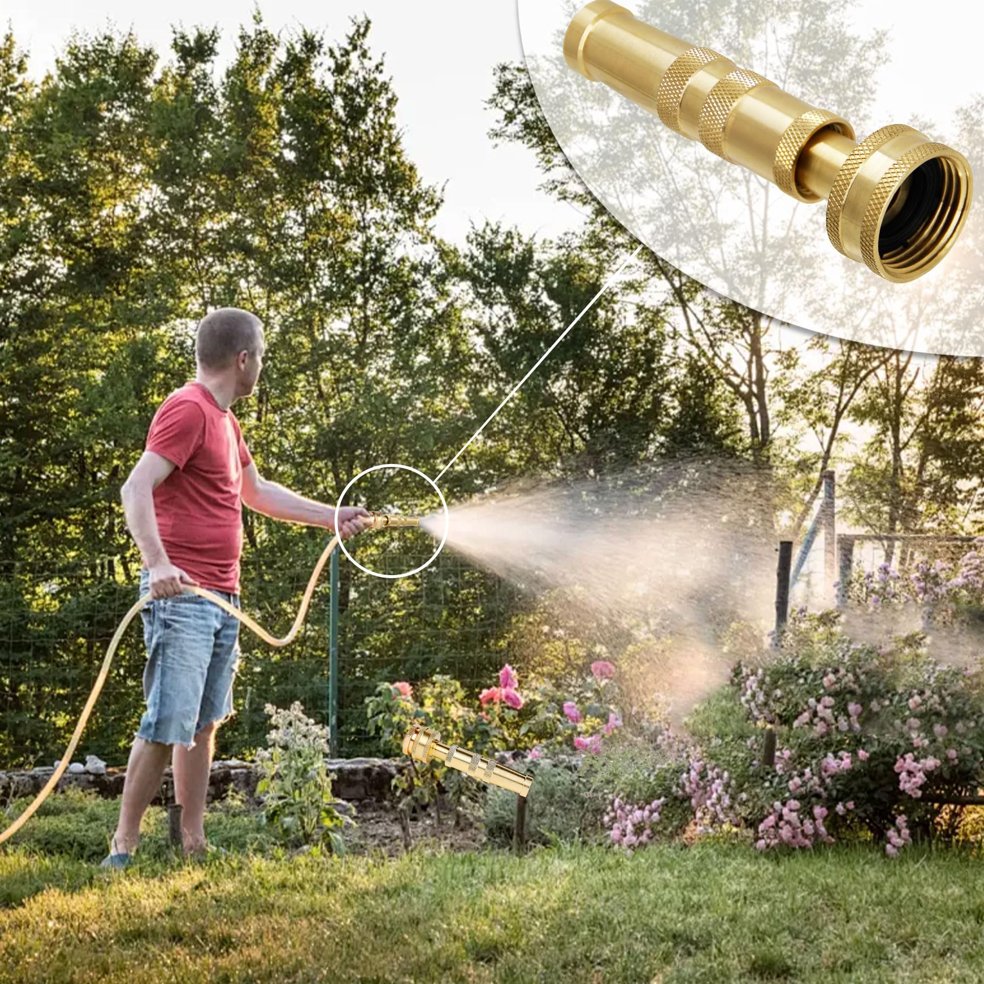 Eight rubber washers included for leak-free connections with Triumpeek nozzle.