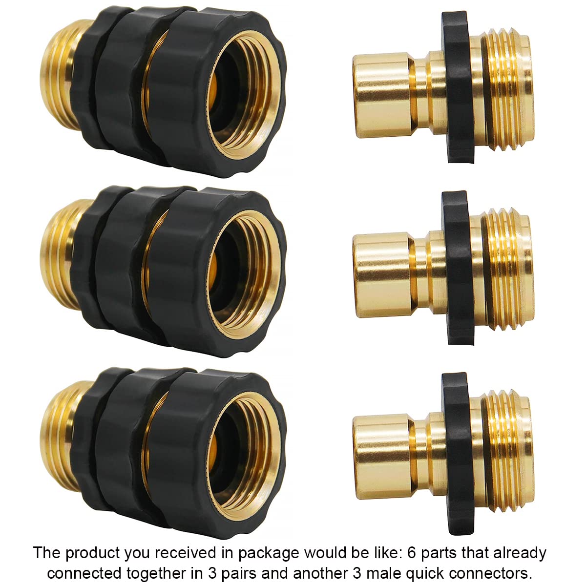 Triumpeek male quick connector demonstrating secure press-and-lock for fast joins.