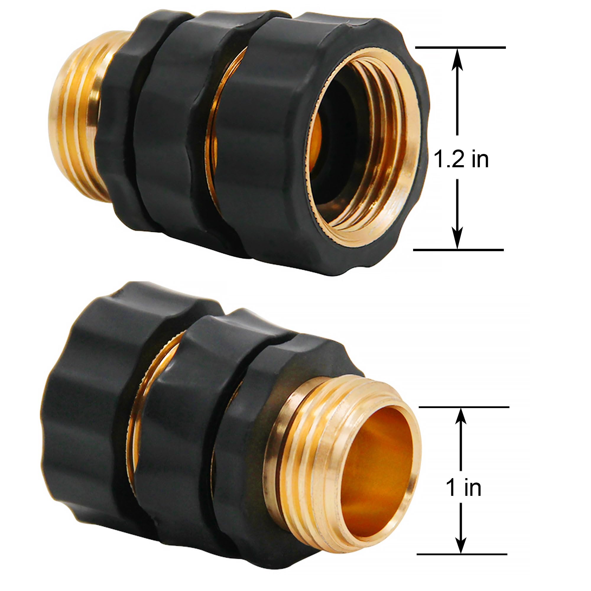 Triumpeek male quick connector enables fast, tool-free hose connections.