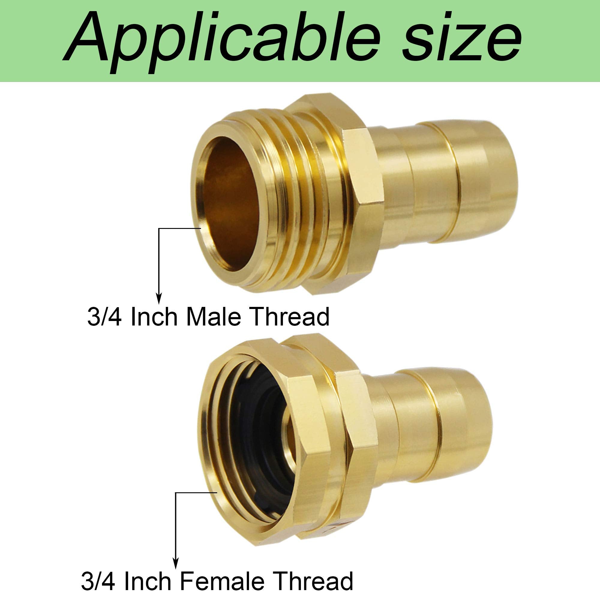 Triumpeek aluminum male and female end kits ready for universal fit