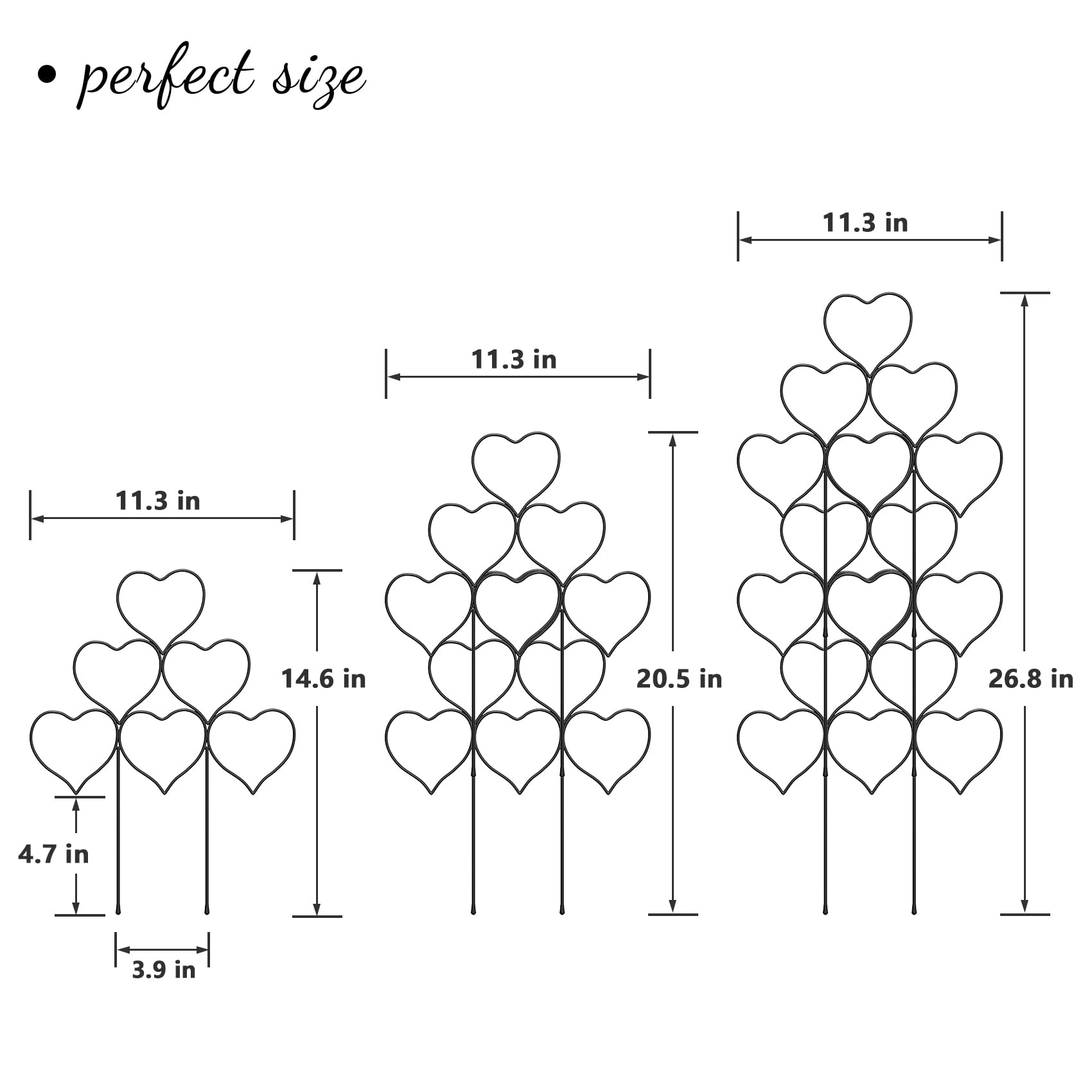 Trlzey small garden trellis for pots supports climbing vines indoors