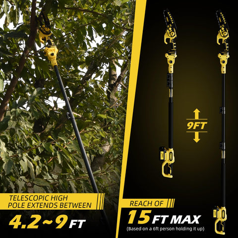 TROOZY brushless motor delivers smooth power for fast, reliable cuts through thick limbs