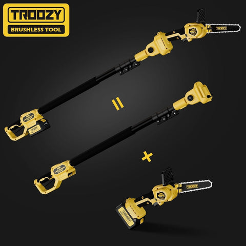 TROOZY long-runtime yard pruning in a compact cordless tool