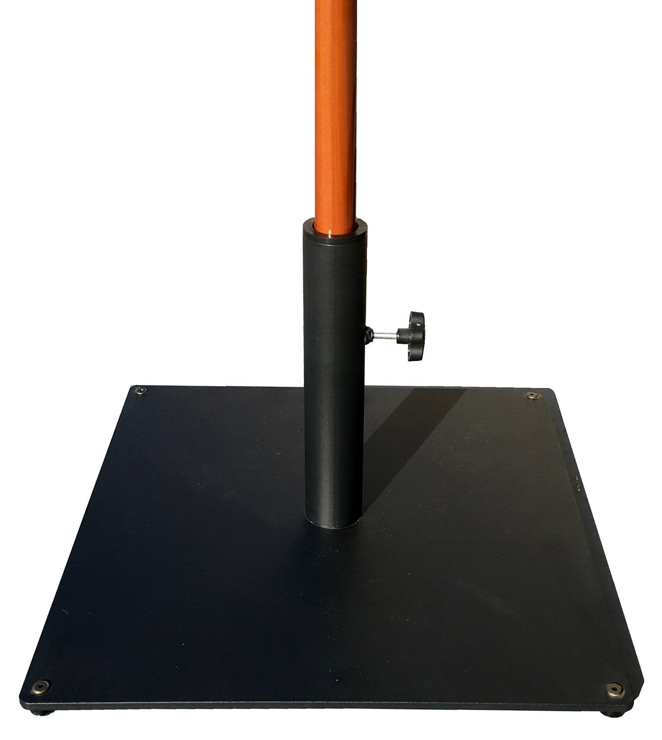 Tropishade steel base close-up shows durable welds and construction
