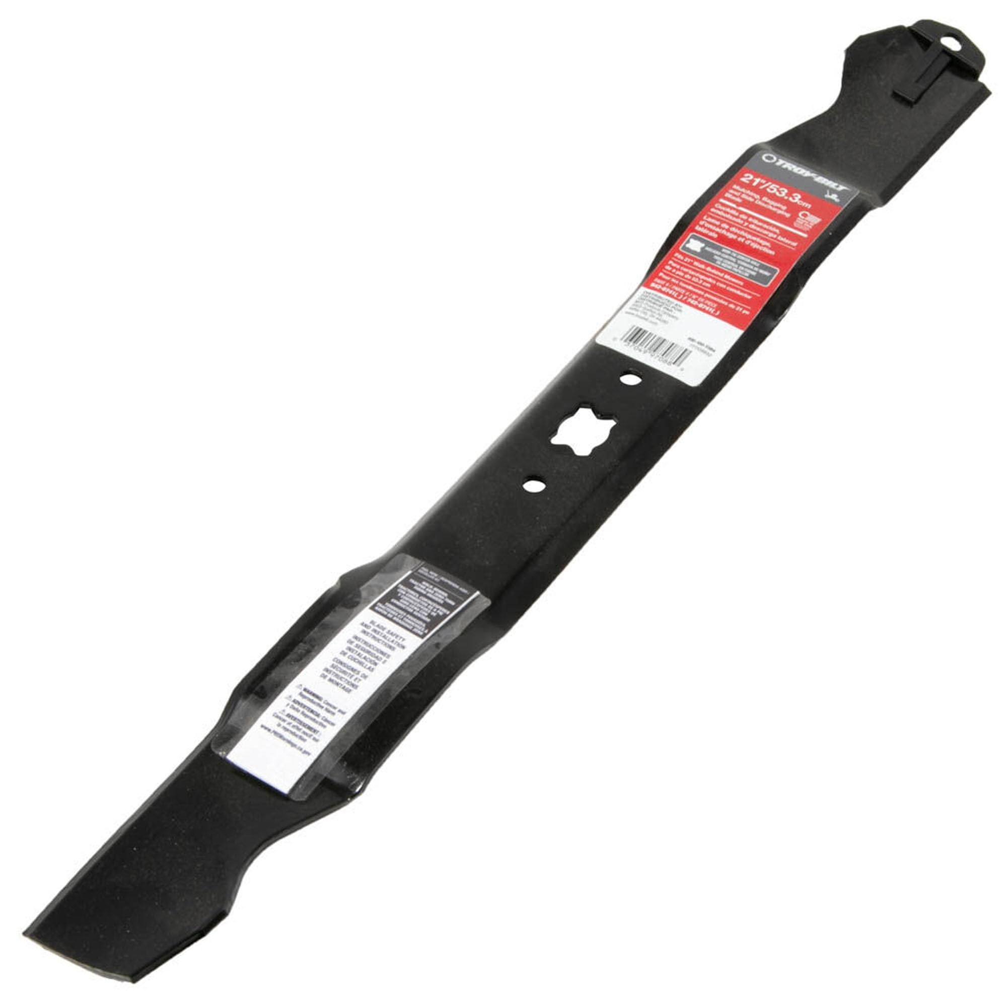 Troy-Bilt milled-edge blade image highlighting single-coil precision for smooth cuts.
