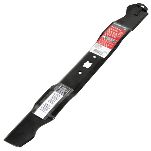 Troy-Bilt milled-edge blade image highlighting single-coil precision for smooth cuts.