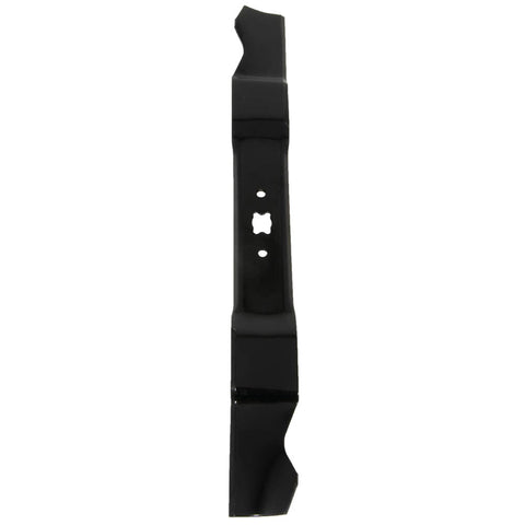 Troy-Bilt mulching, bagging, and side-discharge-capable blade for versatile mowing.