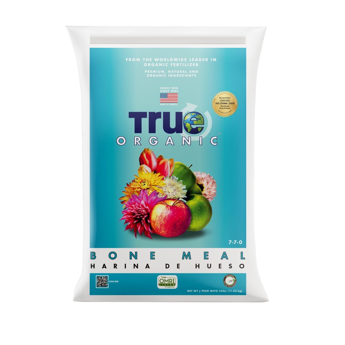 True Organic Bone Meal bag for garden use, a natural nutrient source to promote soil health.