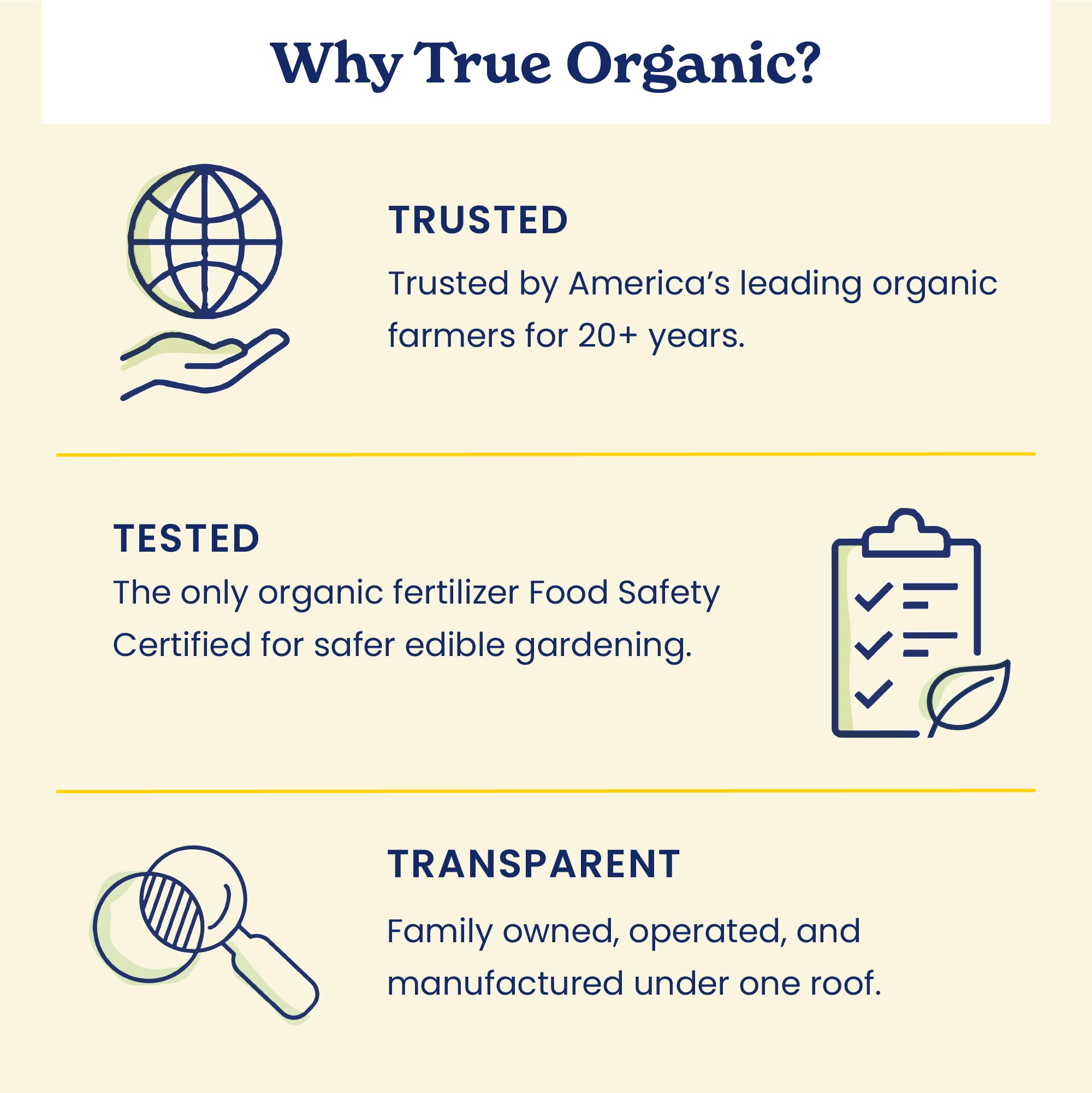 In-ground tree care with True Organic promotes steady growth.