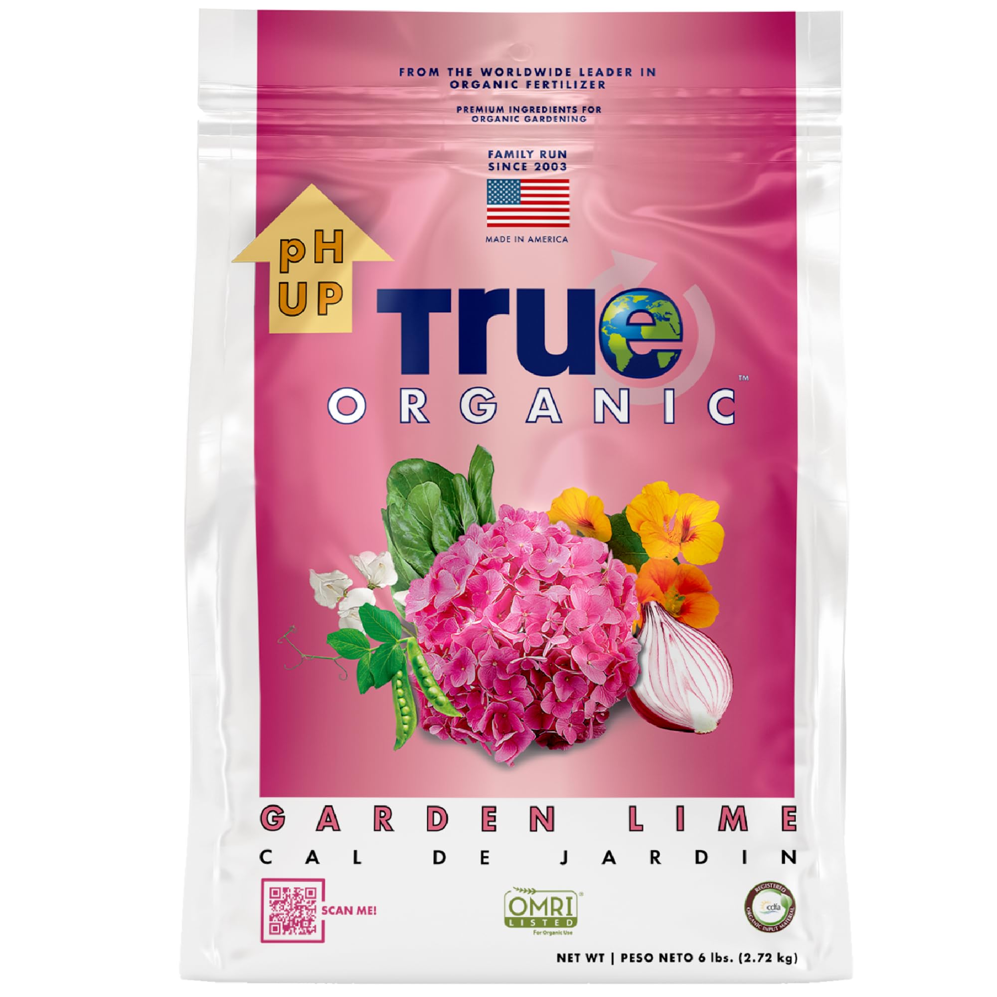 True Organic Garden Lime on soil balancing pH for healthier plants