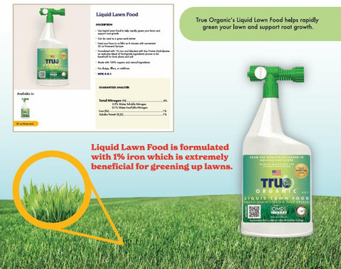 Soil and root benefits illustrated by True Organic organic blend supporting root development.