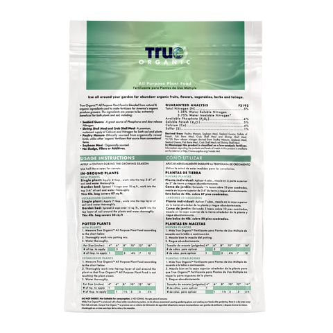 True Organic soybean meal powder used as part of the organic blend