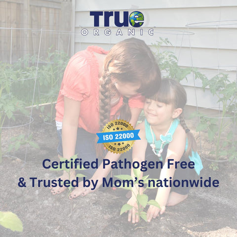 True Organic Worm Castings microbial boost enhances soil biology and roots.
